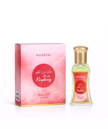 raspberry oil fragrance roll on 24 ml - by naseem