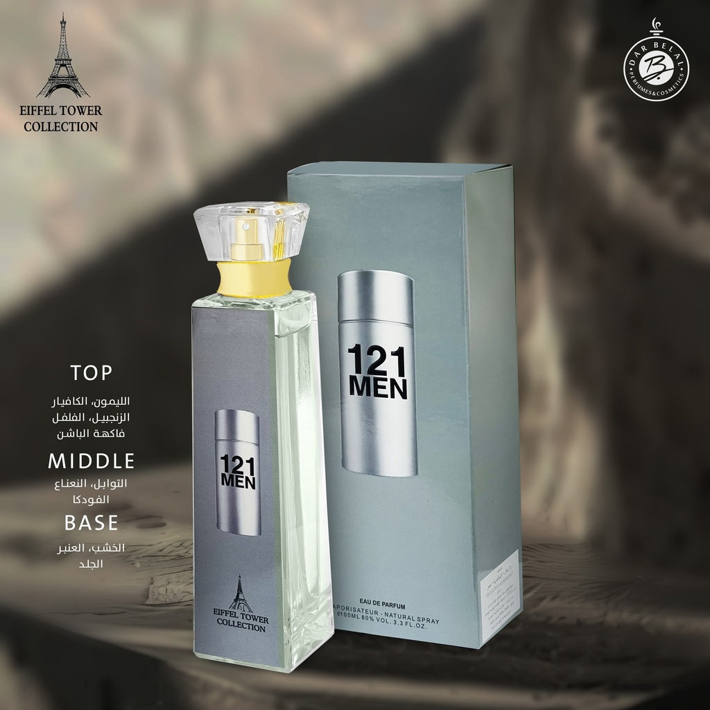 121 MEN  Perfume  100 ML - Eiffel Tower Bottle Collection By Eiffel Tower