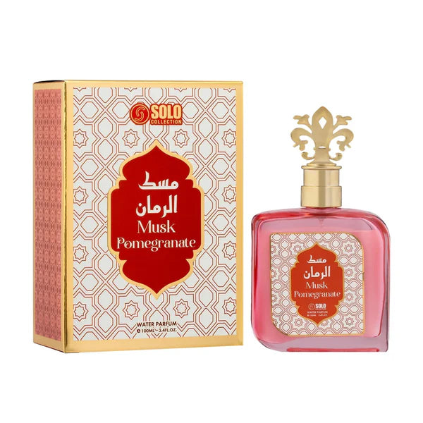 musk pomegranate non alcoholic perfume 100 ml - solo musk collection by hamidi