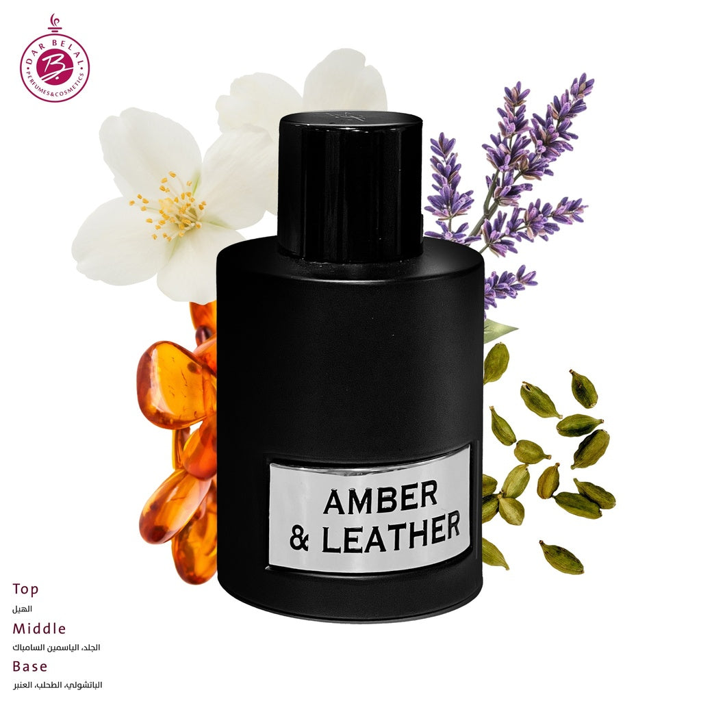 AMBER & LEATHER Perfume  100 ML - AMBER COLLECTION By SAINT MARIO LOUIS