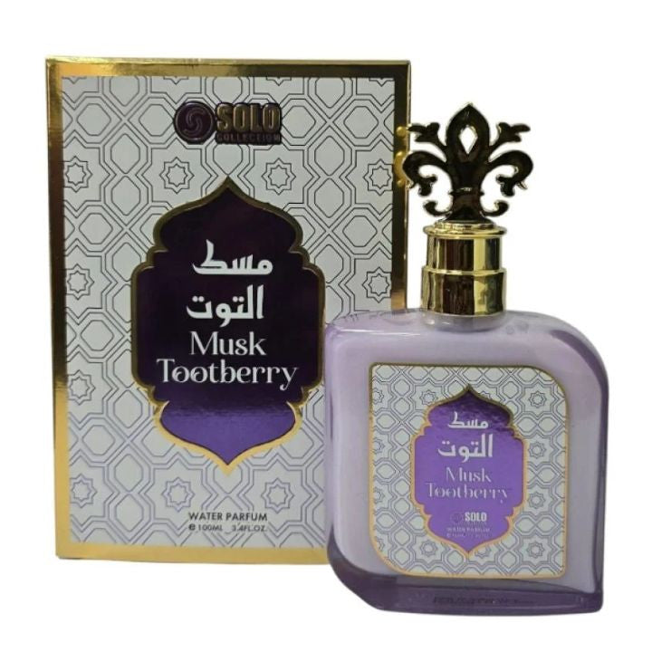 musk tootberry non alcoholic perfume 100 ml - solo musk collection by hamidi