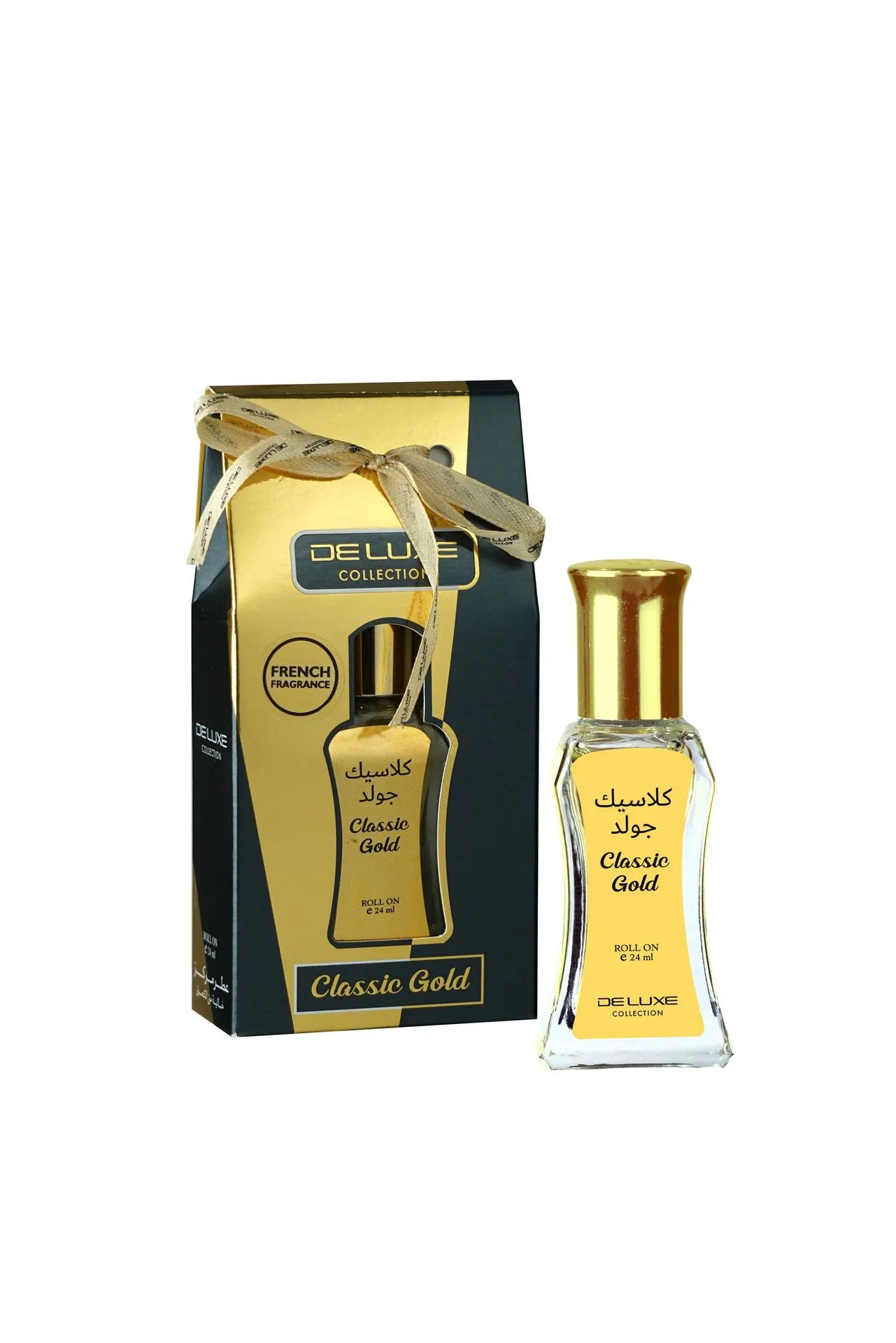 CLASSIC GOLD Oil Fragrance Roll On  24 ML - Deluxe Collection By Hamidi