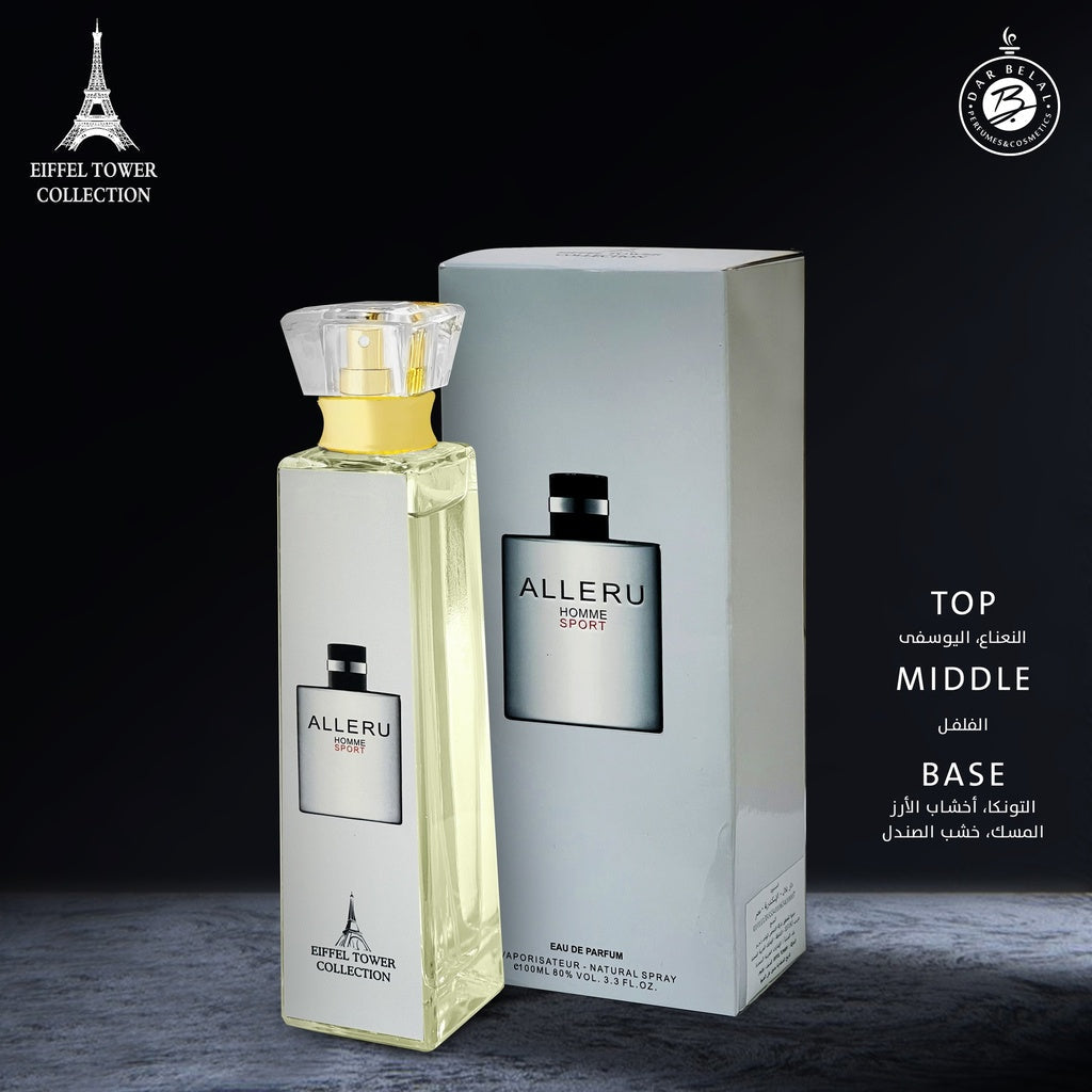 ALLERU HOMME SPORT  Perfume  100 ML - Eiffel Tower Bottle Collection By Eiffel Tower