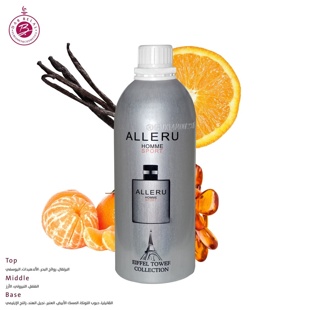 ALLERU HOMME SPORT Oil Fragrance Aluminium Package  1 KG -  By Eiffel Tower