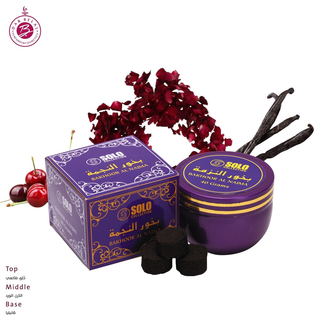 Al Najma Non Alcoholic Bakhoor Tablets  40 GM - Solo Collection By Hamidi