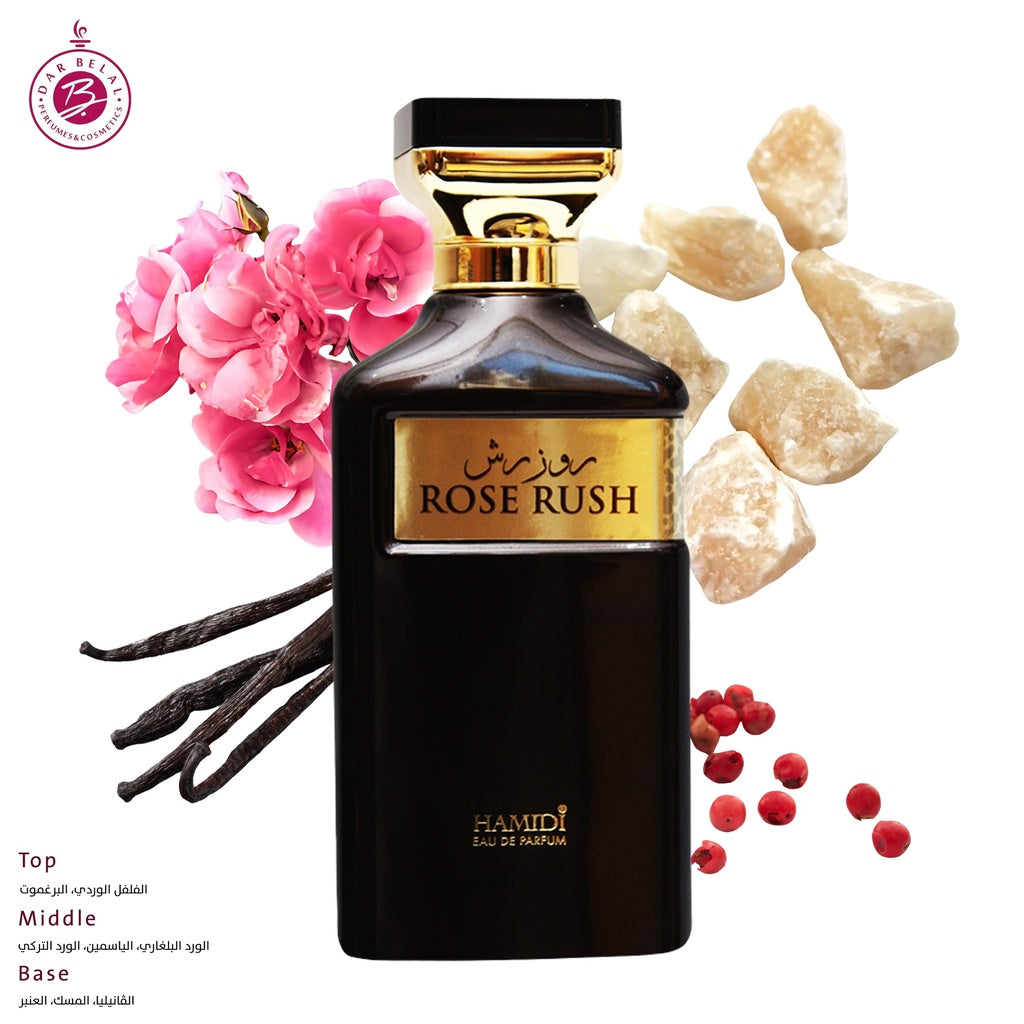 Rose Rush Non Alcoholic Perfume  100 ML - Octets Collection Special By Hamidi