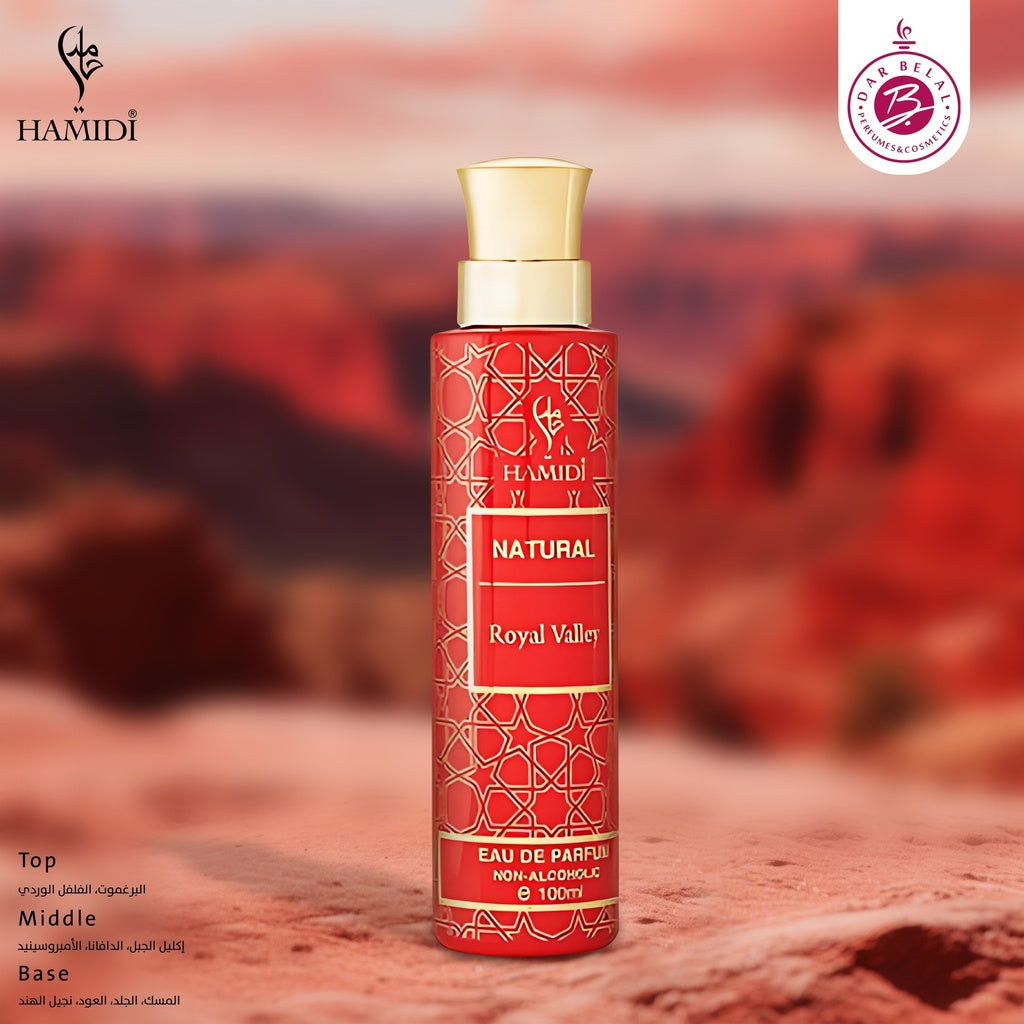 Royal Valley Non Alcoholic Perfume  100 ML - Natural Collection By Hamidi