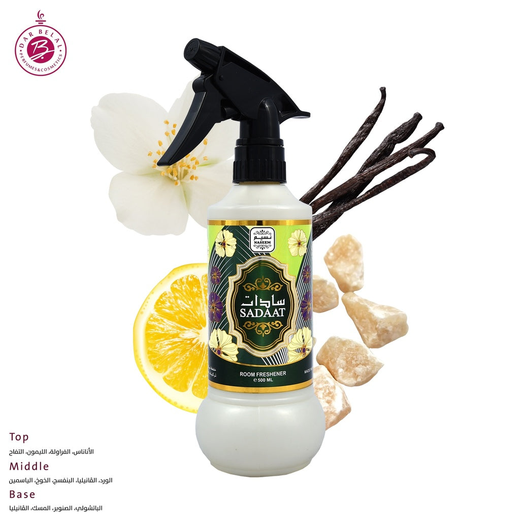 Sadaat Non Alcoholic Home Freshener  500 ML - Standard Collection By Naseem