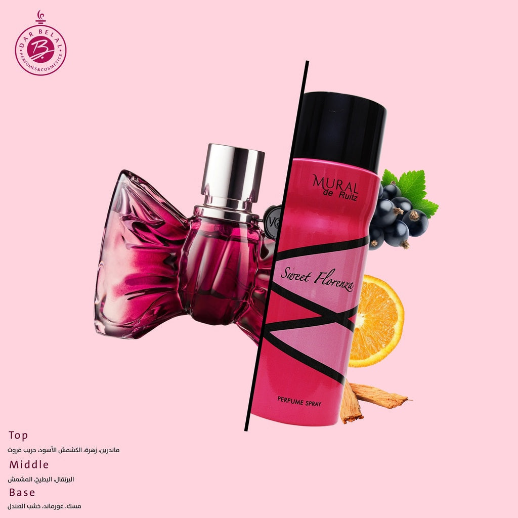 Sweet Florenza Deodorant Perfumed Body Spray  200 ML -  By Mural De Ruitz