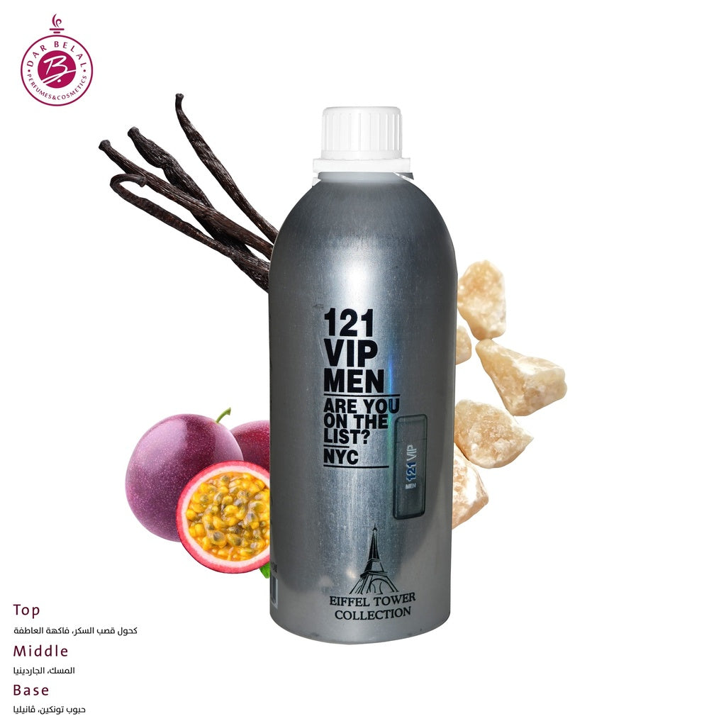121 VIP MEN Oil Fragrance Aluminium Package  1 KG -  By Eiffel Tower