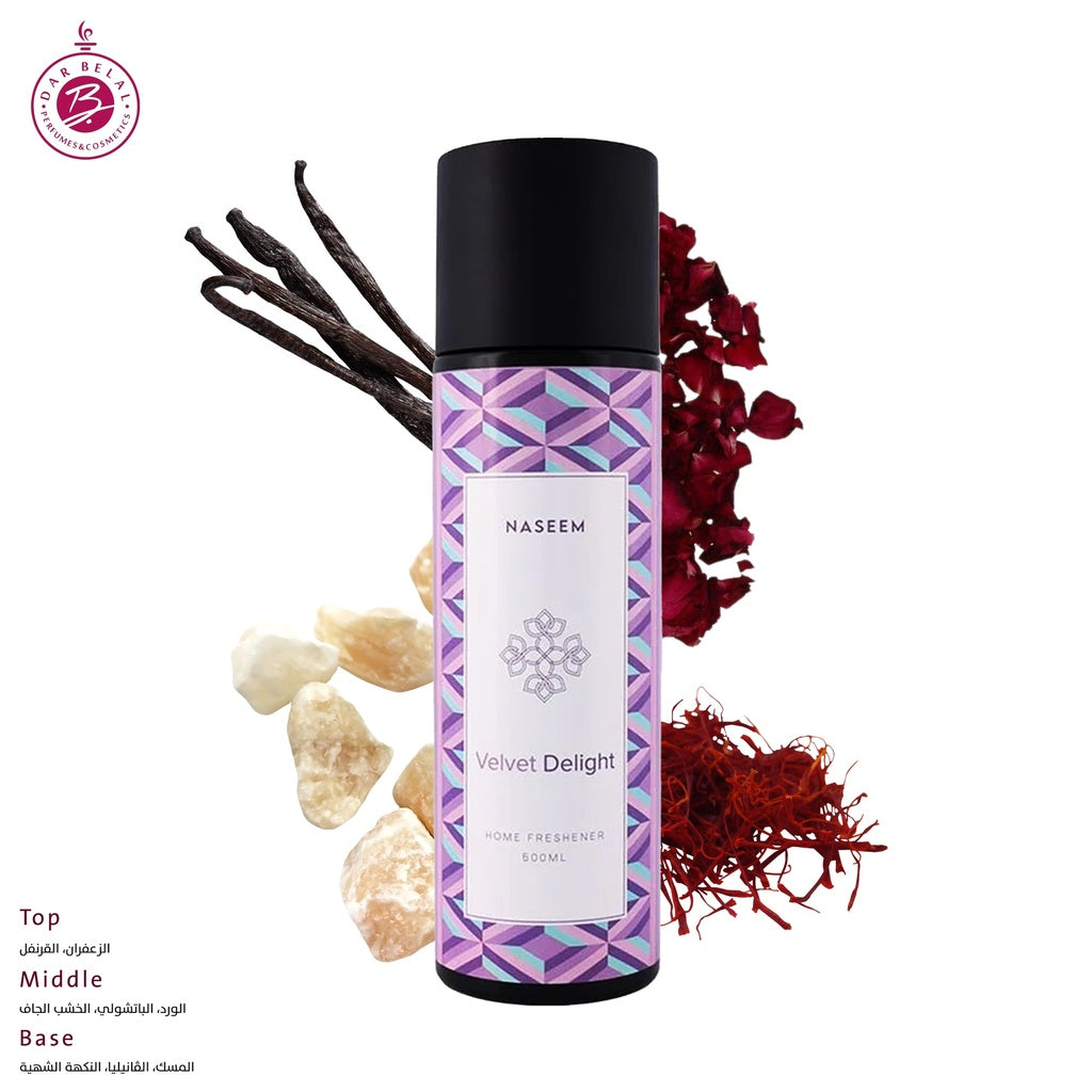 Velvet Delight Non Alcoholic Home Freshener  500 ML - Luxurious Collection By Naseem