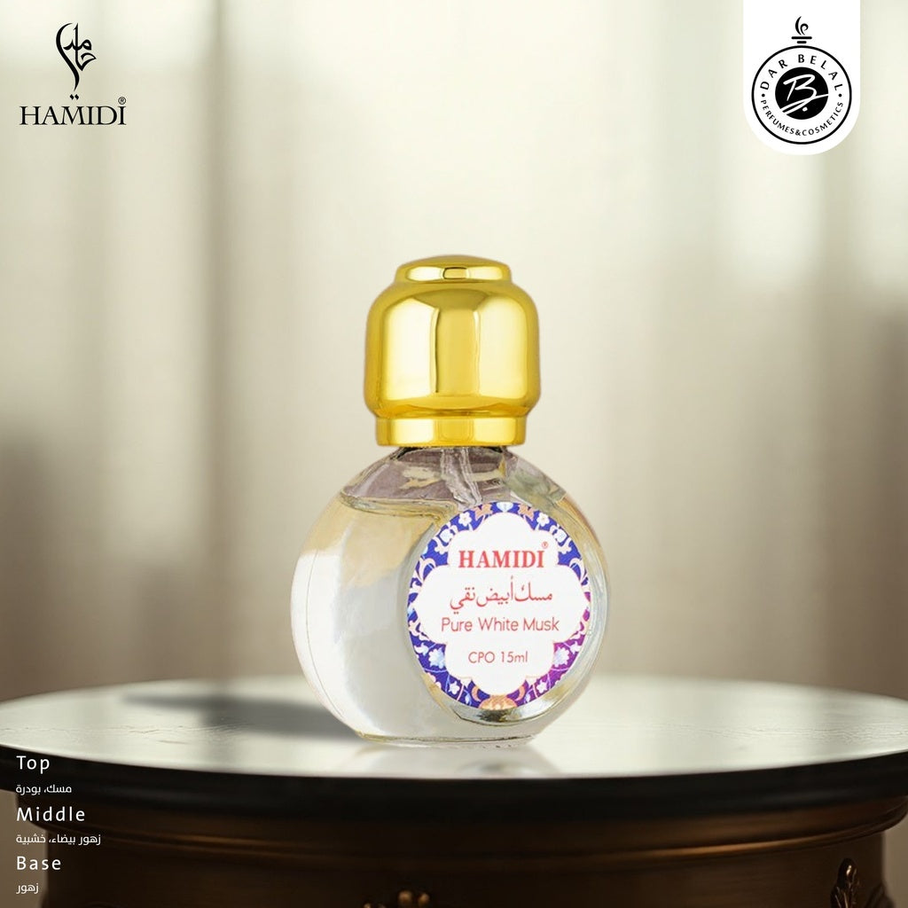 Pure White MUSK Oil Fragrance Stick  15 ML - Round Collection By Hamidi