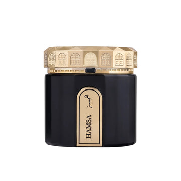 HAMSA Non Alcoholic Bakhoor Muattar  50 GM - Golden Collection By Hamidi
