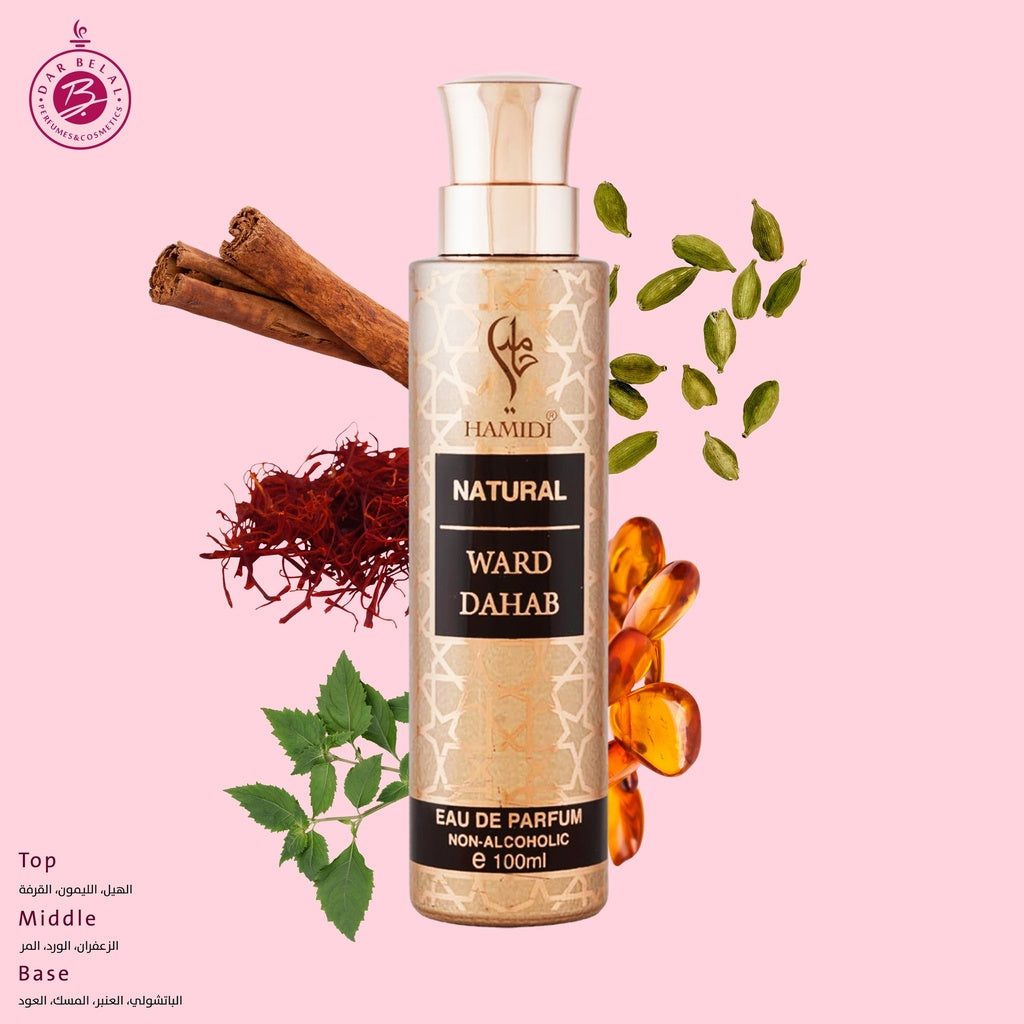 Ward Dahab Non Alcoholic Perfume  100 ML - Natural Collection By Hamidi