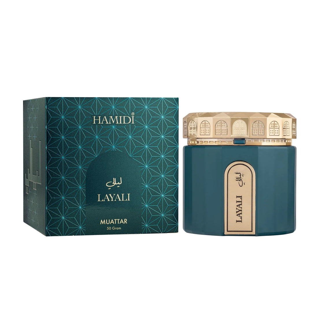LAYALI Non Alcoholic Bakhoor Muattar  50 GM - Golden Collection By Hamidi