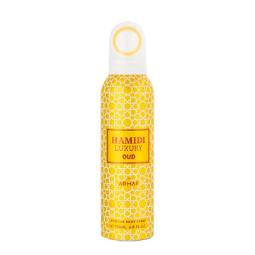 Oud Non Alcoholic Deodrant Perfumed Body Spray  200 ML - Luxury Collection By Hamidi