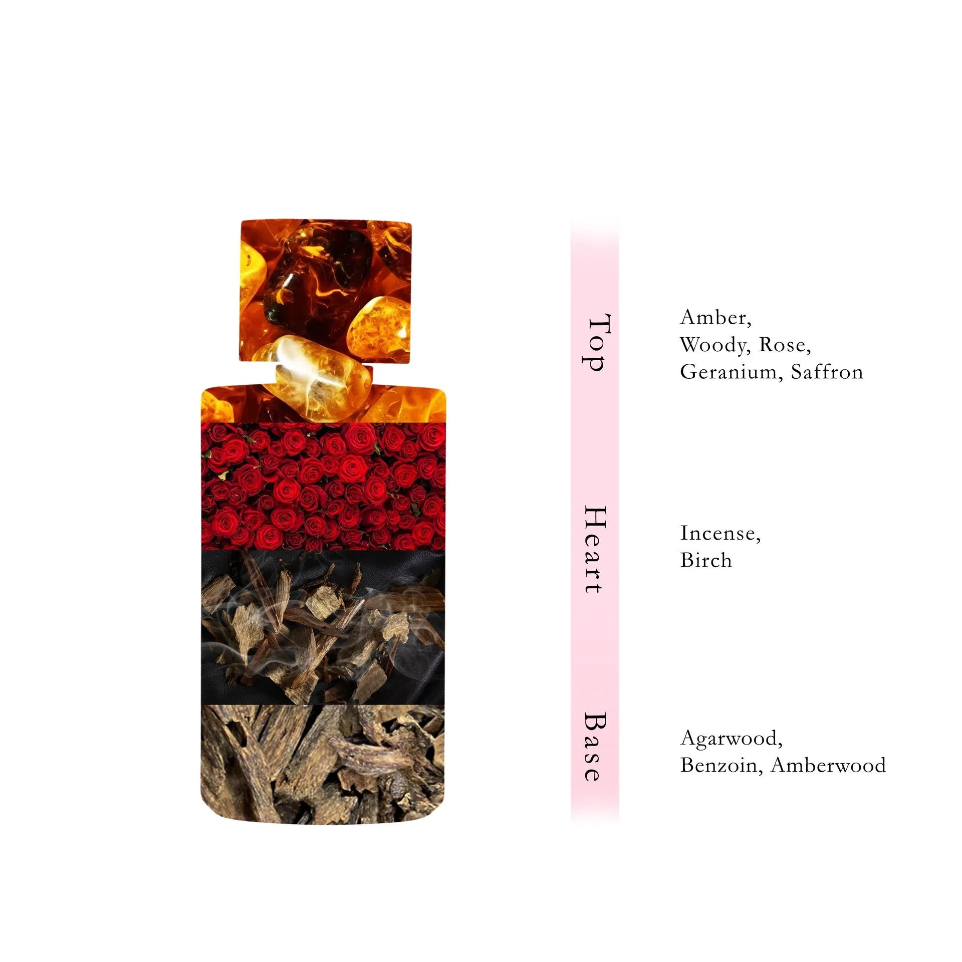 MIDNIGHT AMBER Non Alcoholic Perfume  110 ML -  MAISON Collection By Hamidi