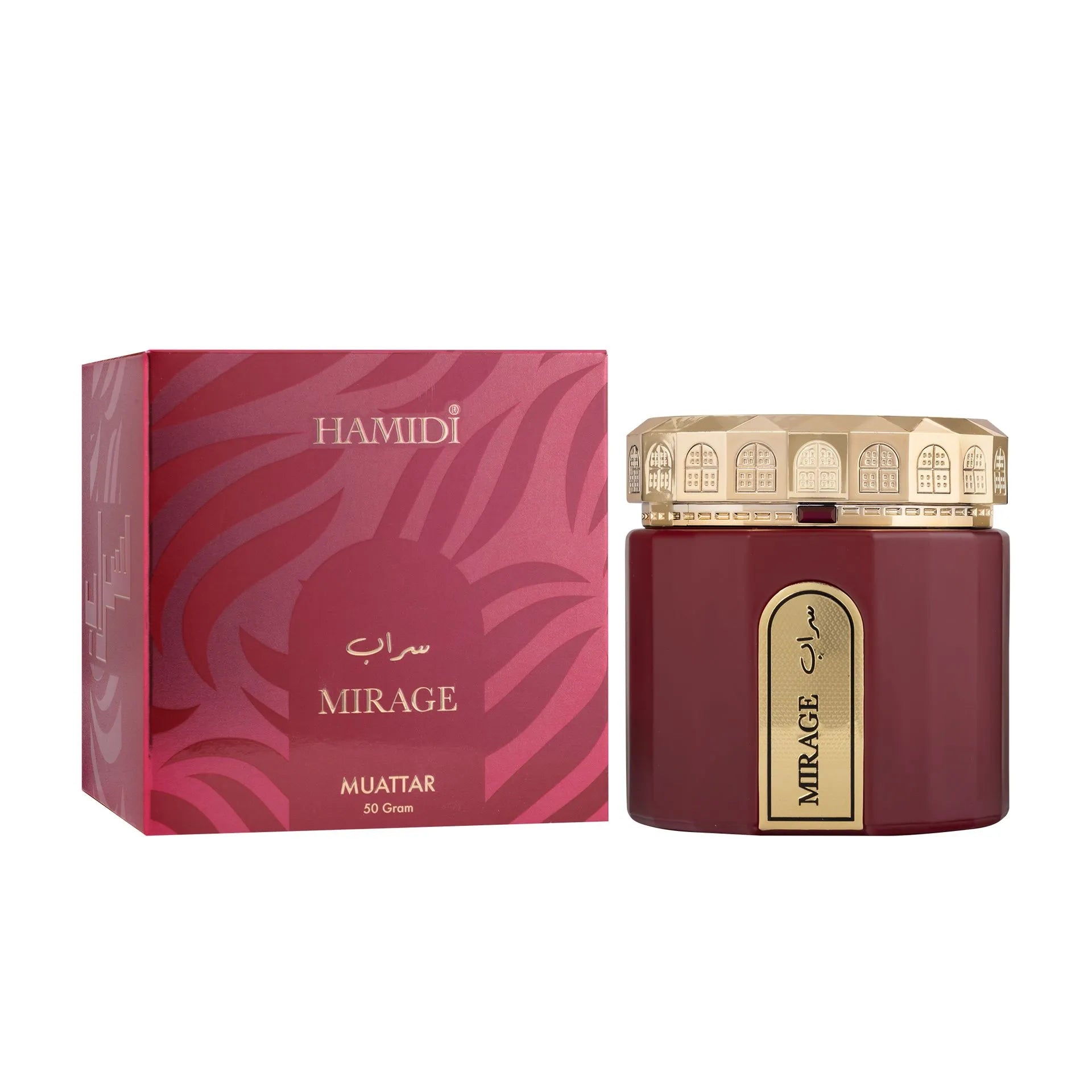 MIRAGE Non Alcoholic Bakhoor Muattar  50 GM - Golden Collection By Hamidi