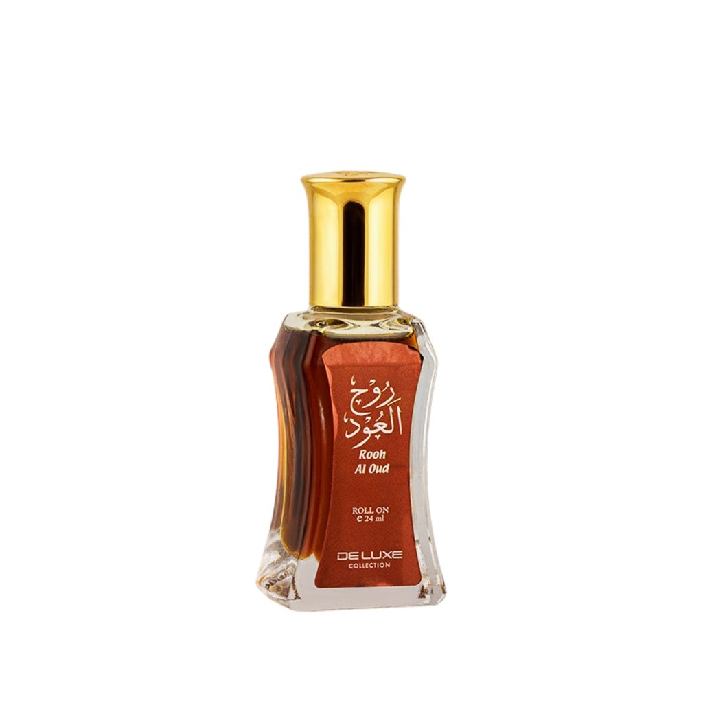 Rooh Al Oud Oil Fragrance Roll On  24 ML - Deluxe Collection By Hamidi