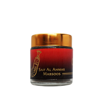 Saif Al Ahmar Non Alcoholic Bakhoor Mabsoos  50 GM - Solo Collection By Hamidi