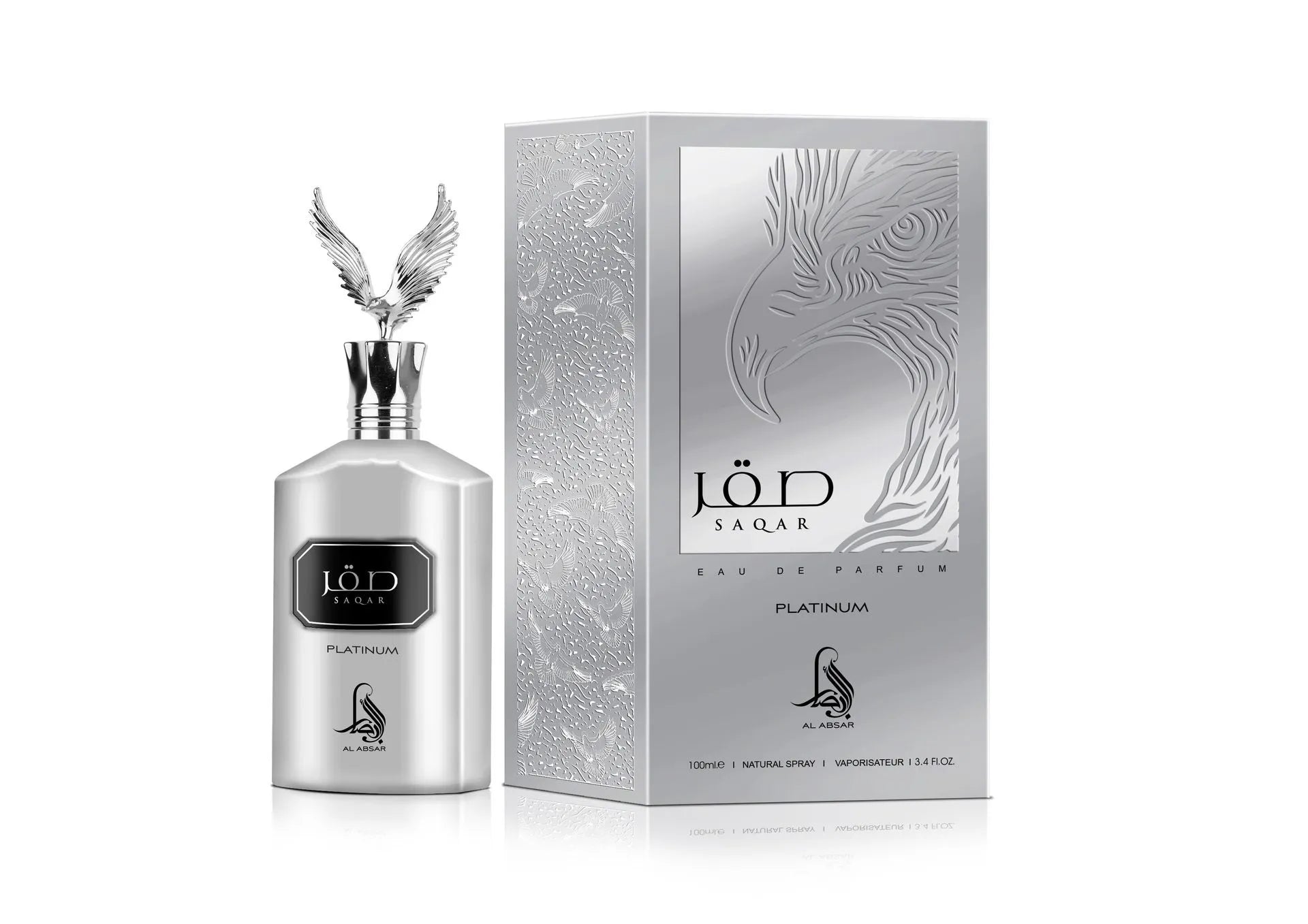 Saqar Platinum Perfume  100 ML - Saqar Collection By AL ABSAR