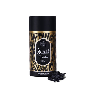 THALJEE Non Alcoholic Bakhoor Muattar  25 GM - Hard Box Collection By Naseem