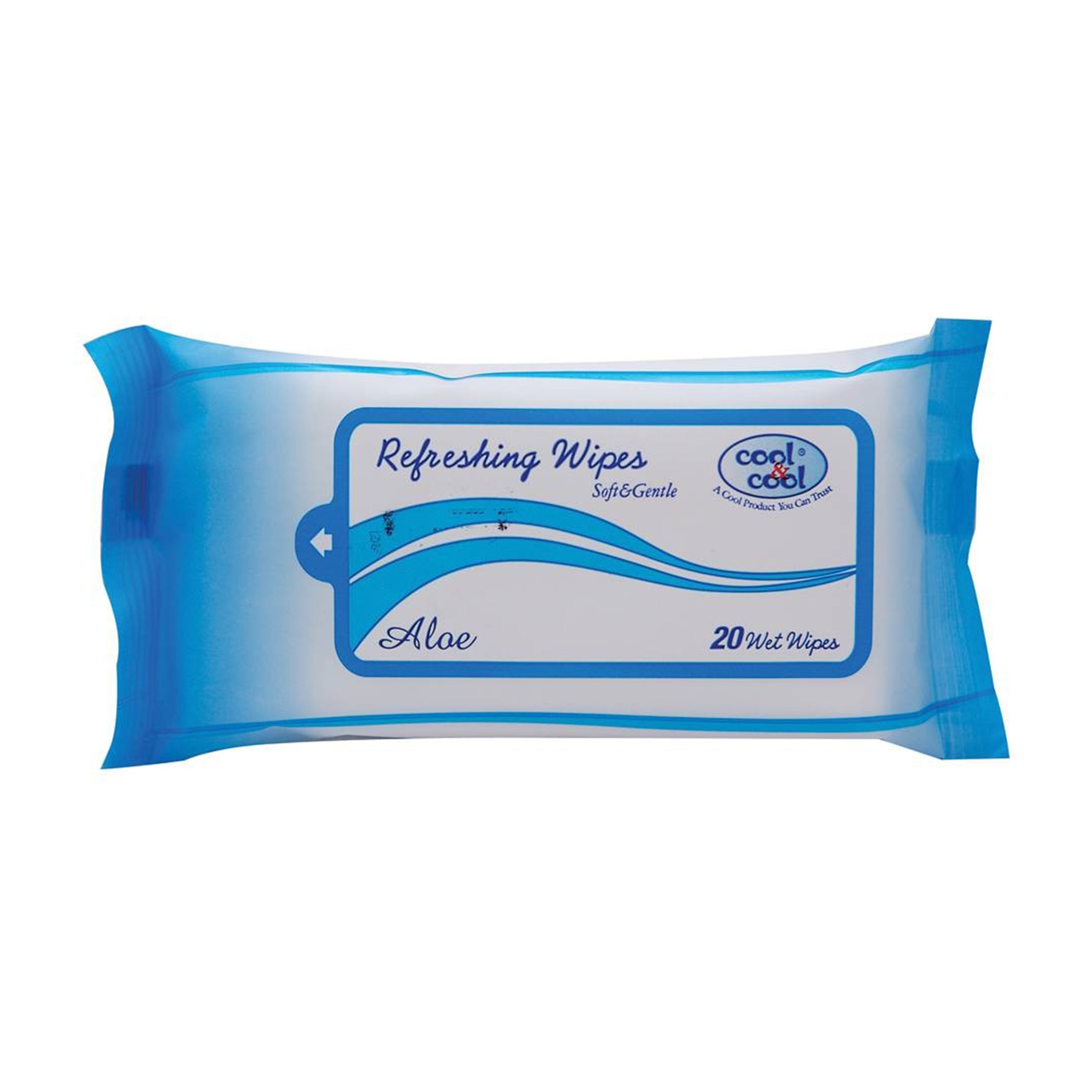 Wipes With Aloe Vera Gel 20 Pcs -  By Cool&Cool