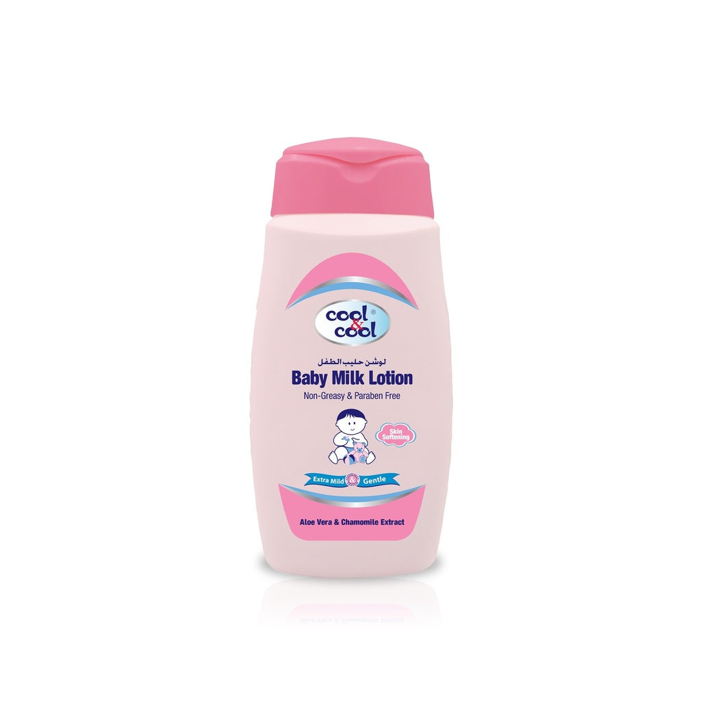 With Aleo Vera & Chamomile Baby Milk Lotion  250 ML -  By Cool&Cool